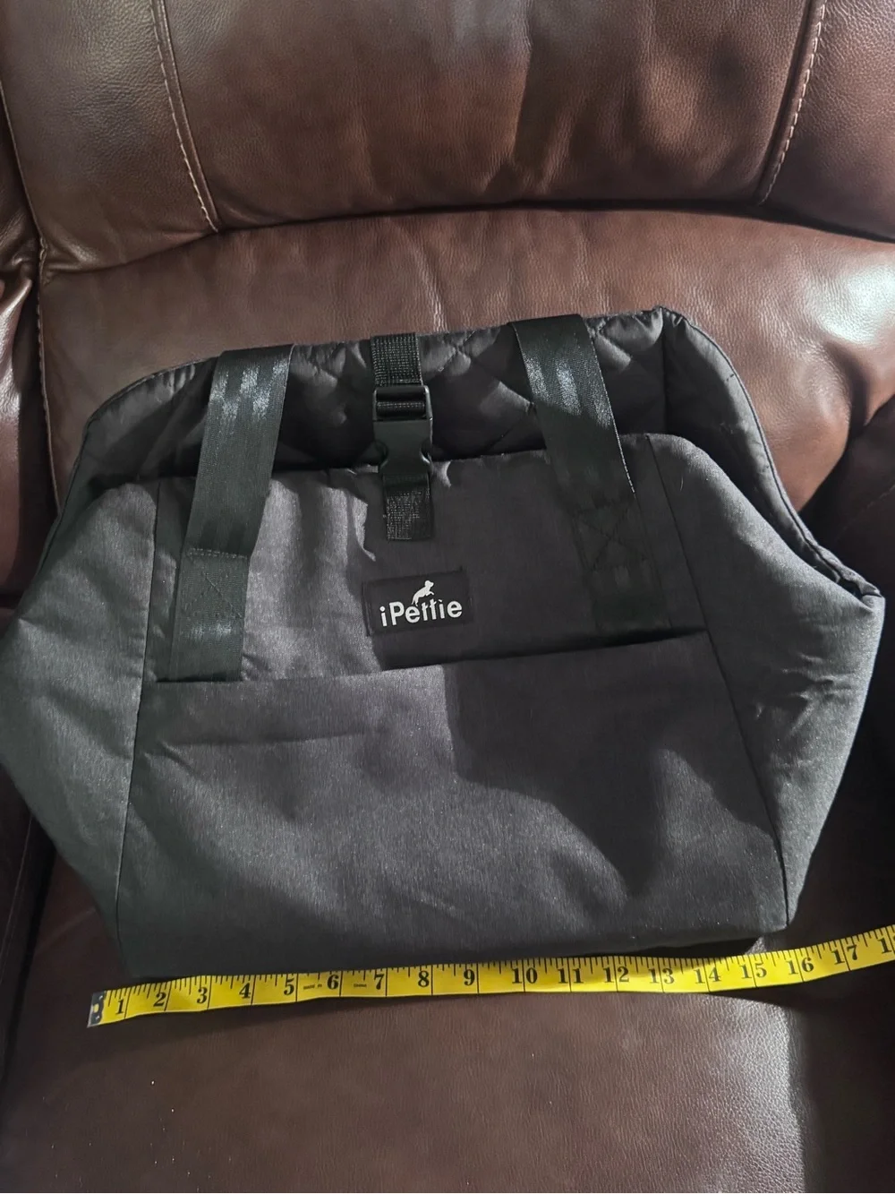 Black Soft-Sided Pet Carrier Tote